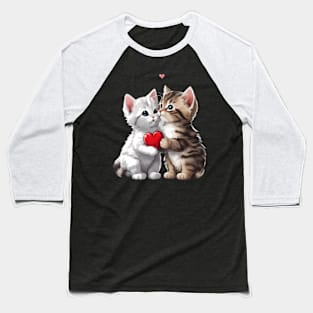 Tabby Kitten Baseball T-Shirt